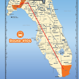 Route 104: Miami, Fl to WAKULLA C.I. and JEFFERSON C.I.